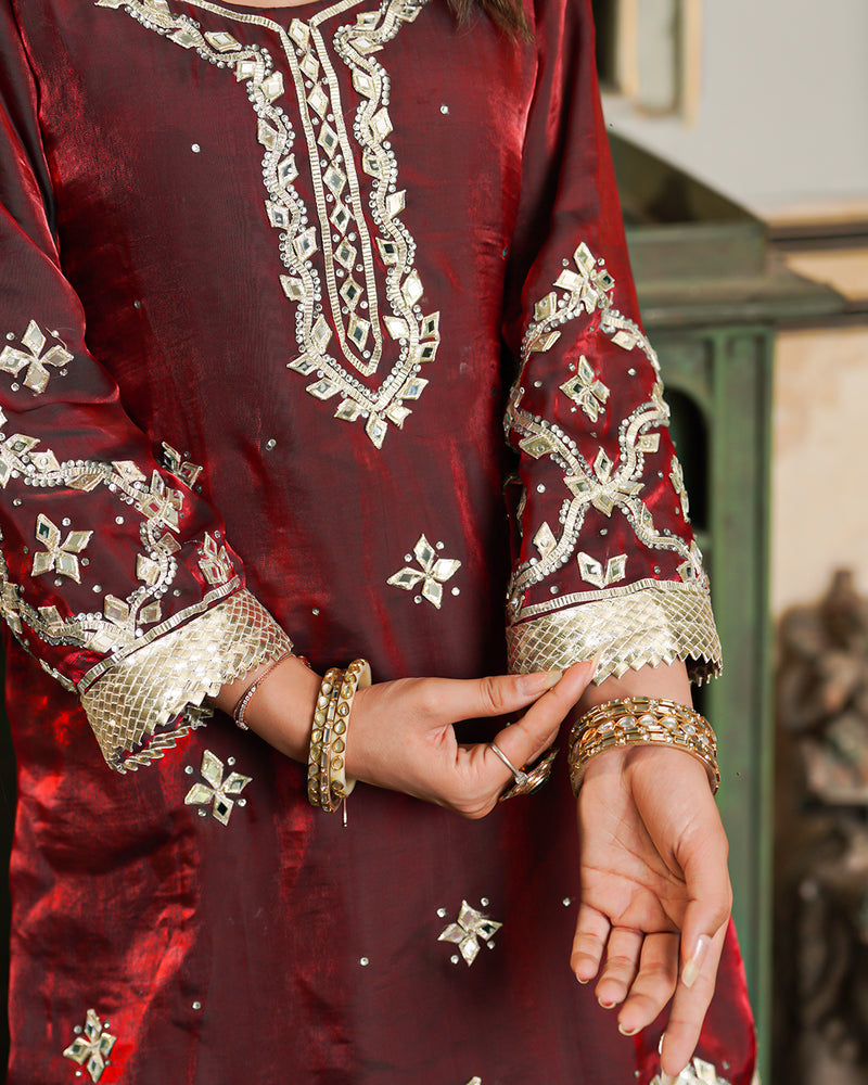 Gharara by Zaraya Ali |  | Karishma Emporium | Elegance in Making Pure Zardozi Women wear
