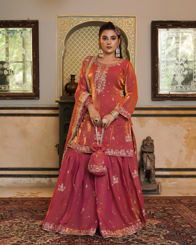 Gharara by Raaya maryam |  | Karishma Emporium | Elegance in Making Pure Zardozi Women wear