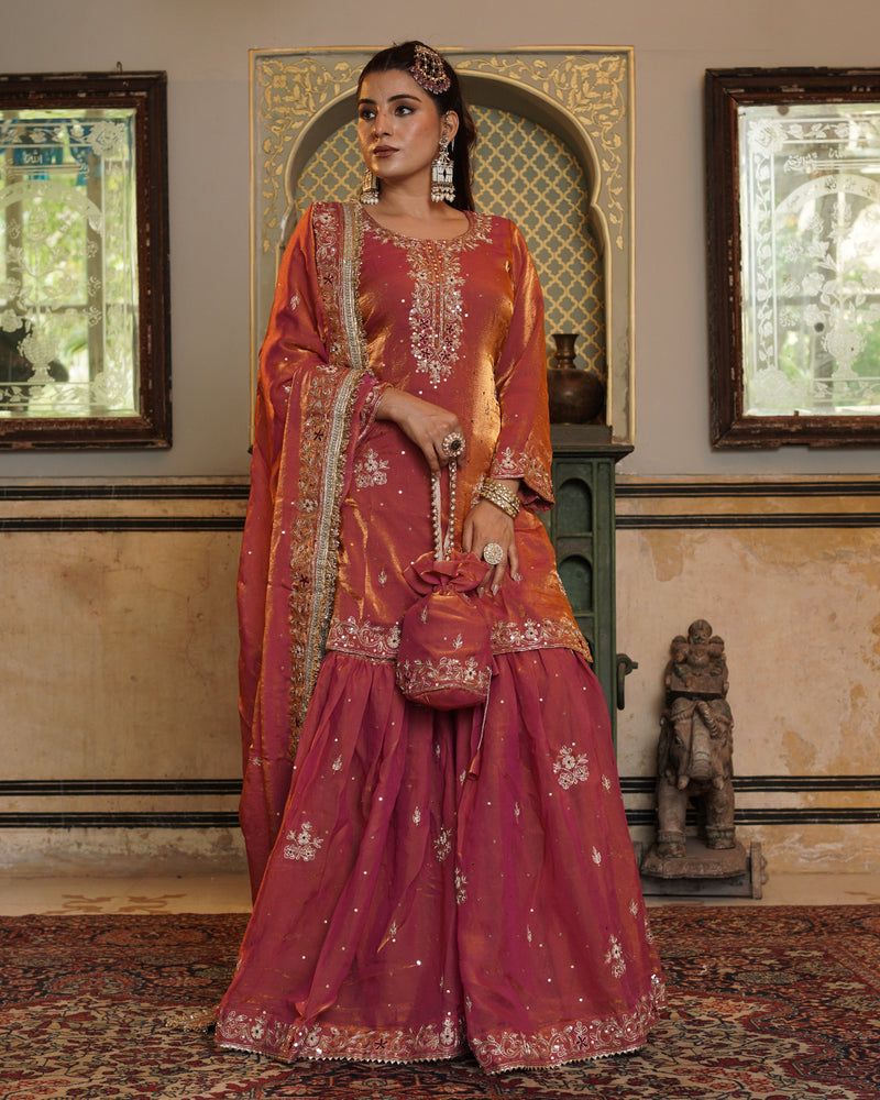 Gharara by Raaya maryam |  | Karishma Emporium | Elegance in Making Pure Zardozi Women wear