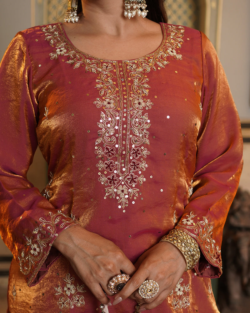 Gharara by Raaya maryam |  | Karishma Emporium | Elegance in Making Pure Zardozi Women wear