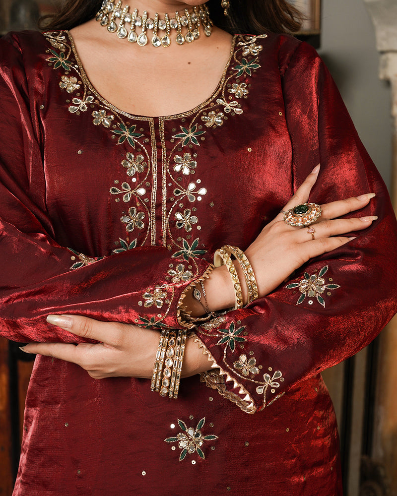Gharara by shah Noor |  | Karishma Emporium | Elegance in Making Pure Zardozi Women wear