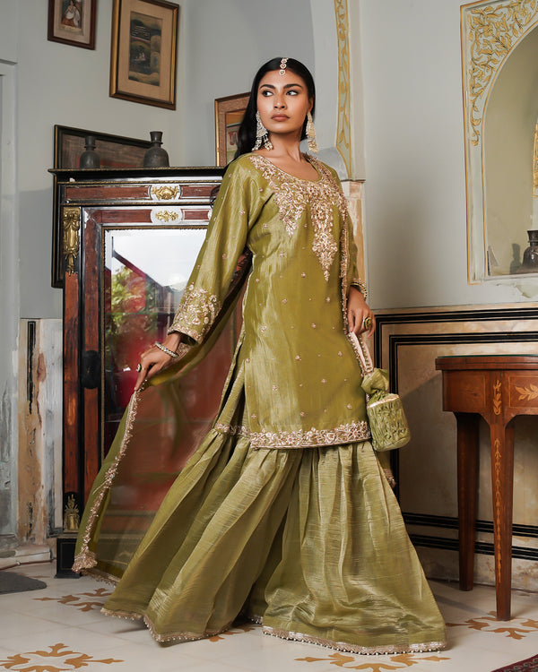 Gharara by Veer Zara |  | Karishma Emporium | Elegance in Making Pure Zardozi Women wear