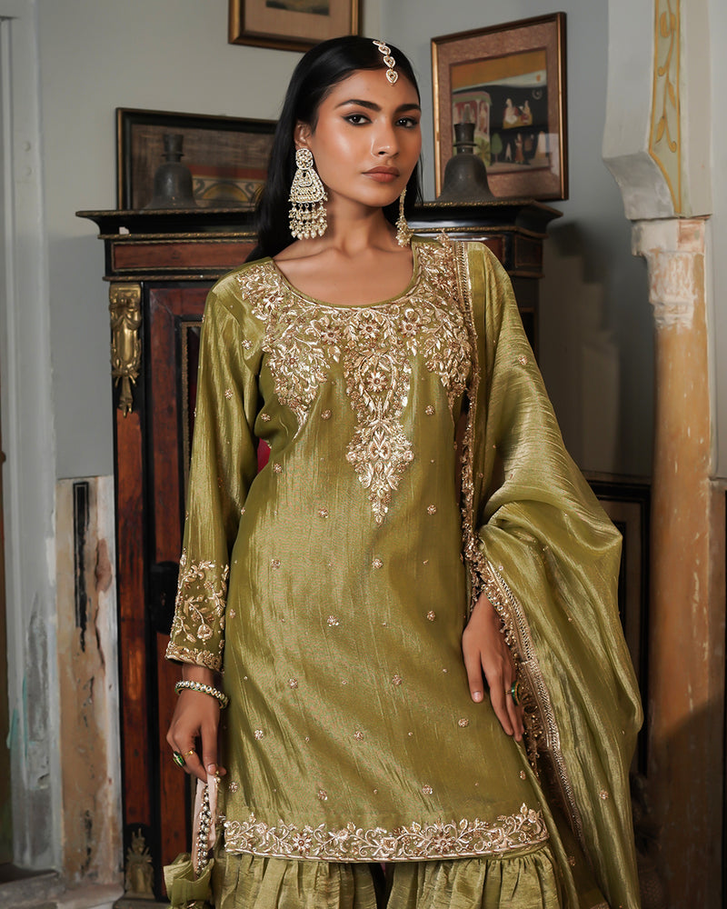 Gharara by Veer Zara |  | Karishma Emporium | Elegance in Making Pure Zardozi Women wear