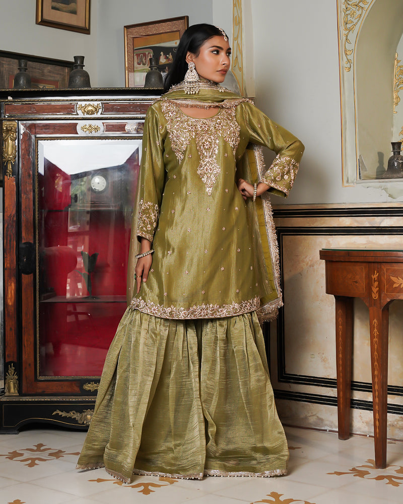 Gharara by Veer Zara |  | Karishma Emporium | Elegance in Making Pure Zardozi Women wear