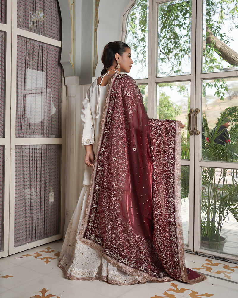 Gharara by Shahi nazakat |  | Karishma Emporium | Elegance in Making Pure Zardozi Women wear