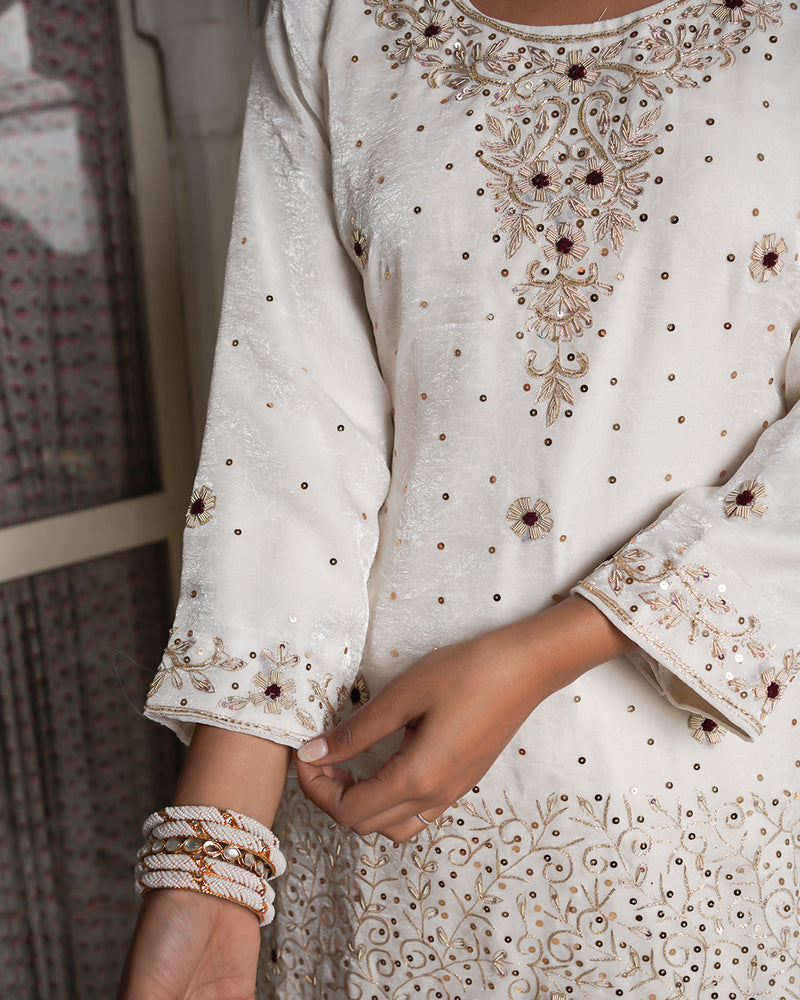 Gharara by Shahi nazakat |  | Karishma Emporium | Elegance in Making Pure Zardozi Women wear