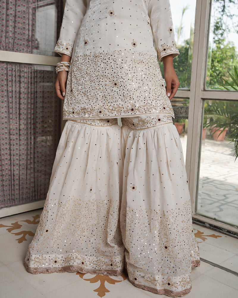 Gharara by Shahi nazakat |  | Karishma Emporium | Elegance in Making Pure Zardozi Women wear