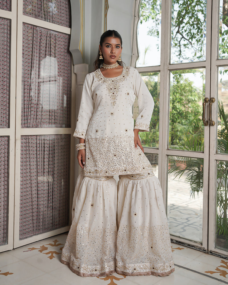 Gharara by Shahi nazakat |  | Karishma Emporium | Elegance in Making Pure Zardozi Women wear