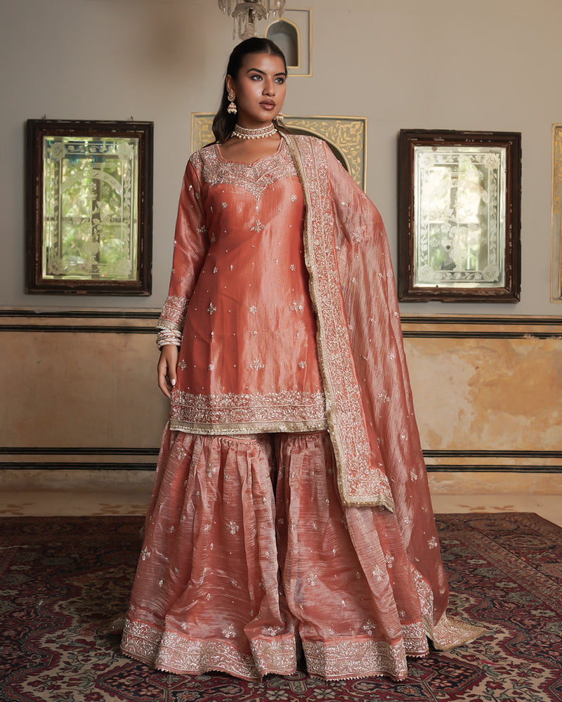 Gharara by Alia Zaidi |  | Karishma Emporium | Elegance in Making Pure Zardozi Women wear