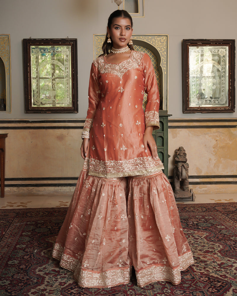 Gharara by Alia Zaidi |  | Karishma Emporium | Elegance in Making Pure Zardozi Women wear