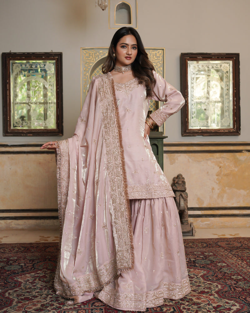 Gharara by Alia Zaidi |  | Karishma Emporium | Elegance in Making Pure Zardozi Women wear
