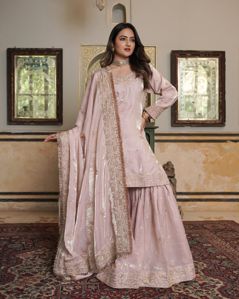 Gharara by Alia Zaidi |  | Karishma Emporium | Elegance in Making Pure Zardozi Women wear