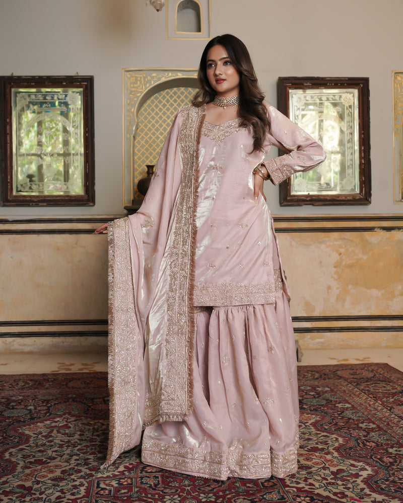 Gharara by Alia Zaidi |  | Karishma Emporium | Elegance in Making Pure Zardozi Women wear