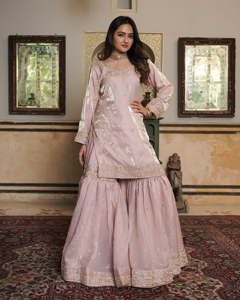Gharara by Alia Zaidi |  | Karishma Emporium | Elegance in Making Pure Zardozi Women wear