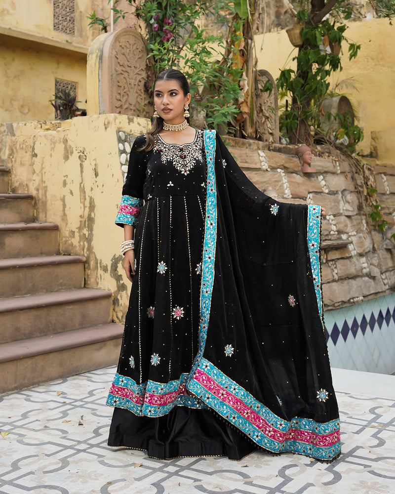 Hirabai Anarkali  Italian shimar fabric |  | My Store