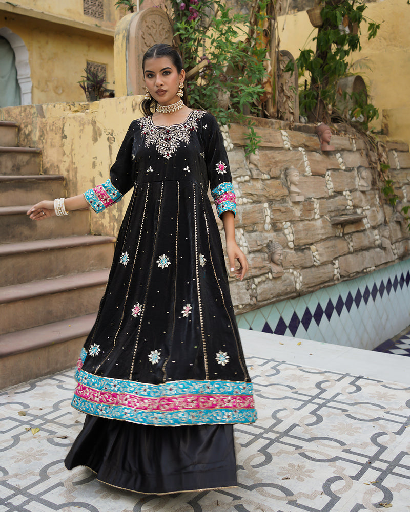 Hirabai Anarkali  Italian shimar fabric |  | My Store
