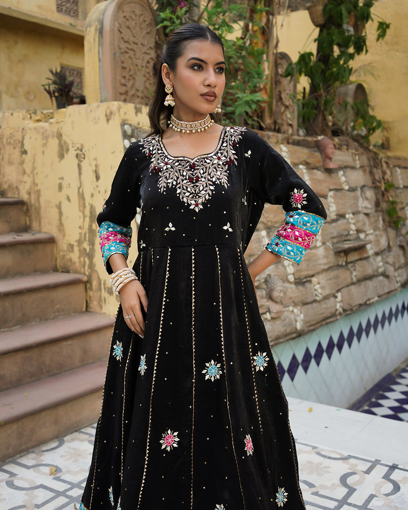 Hirabai Anarkali  Italian shimar fabric |  | My Store