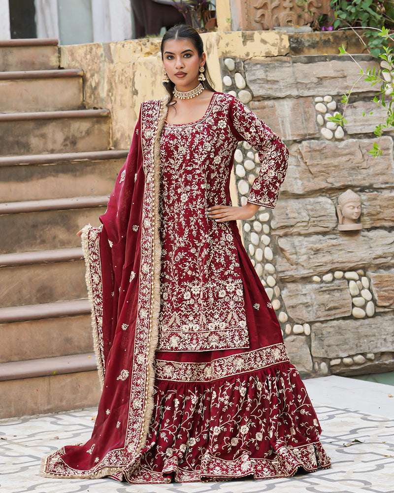 Farshi by Noor-Ara |  | Karishma Emporium | Elegance in Making Pure Zardozi Women wear