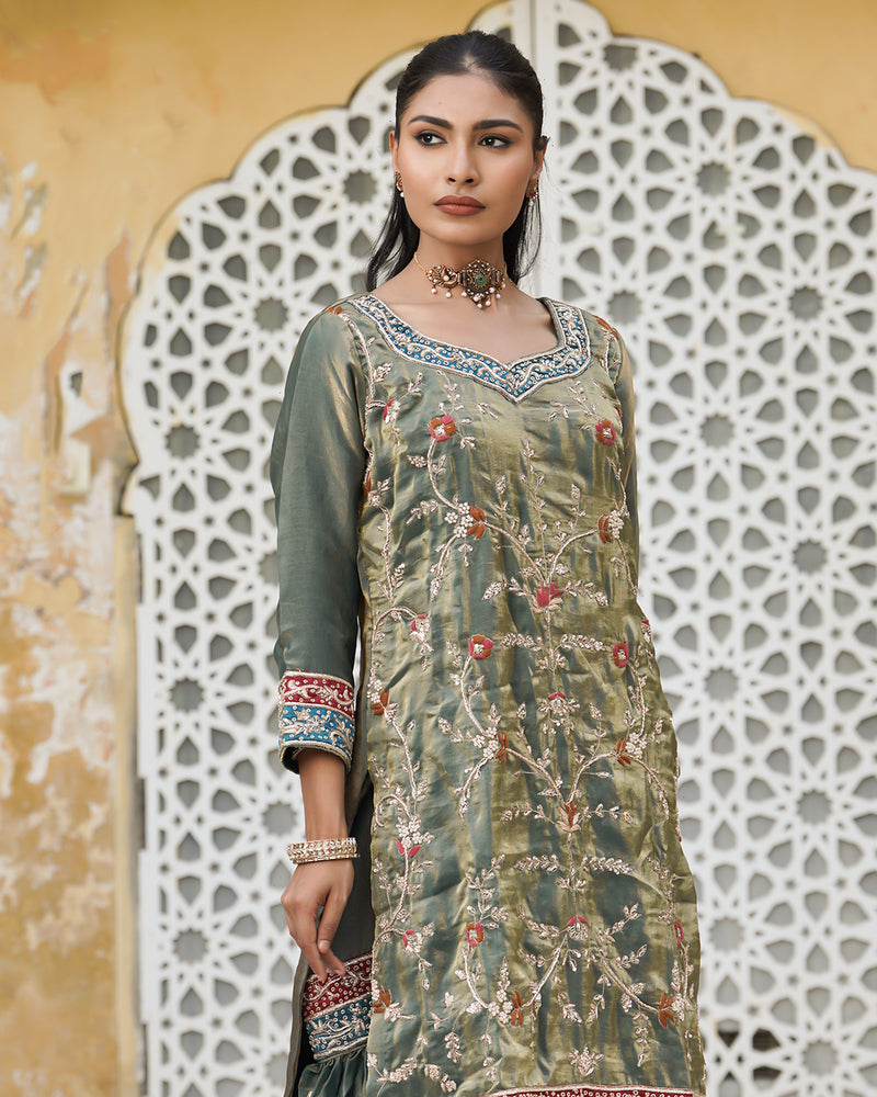 Gharara by Jahanara begum |  | Karishma Emporium | Elegance in Making Pure Zardozi Women wear