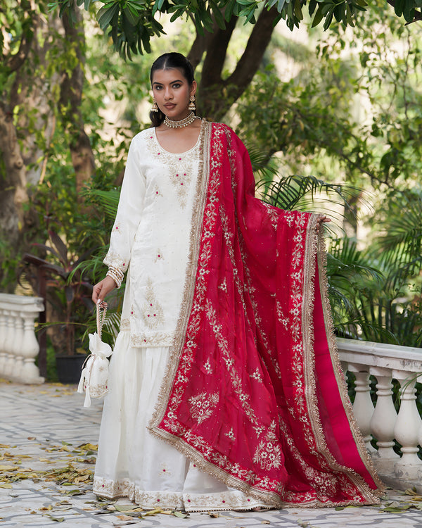 Gharara by Aiman fatima |  | Karishma Emporium | Elegance in Making Pure Zardozi Women wear
