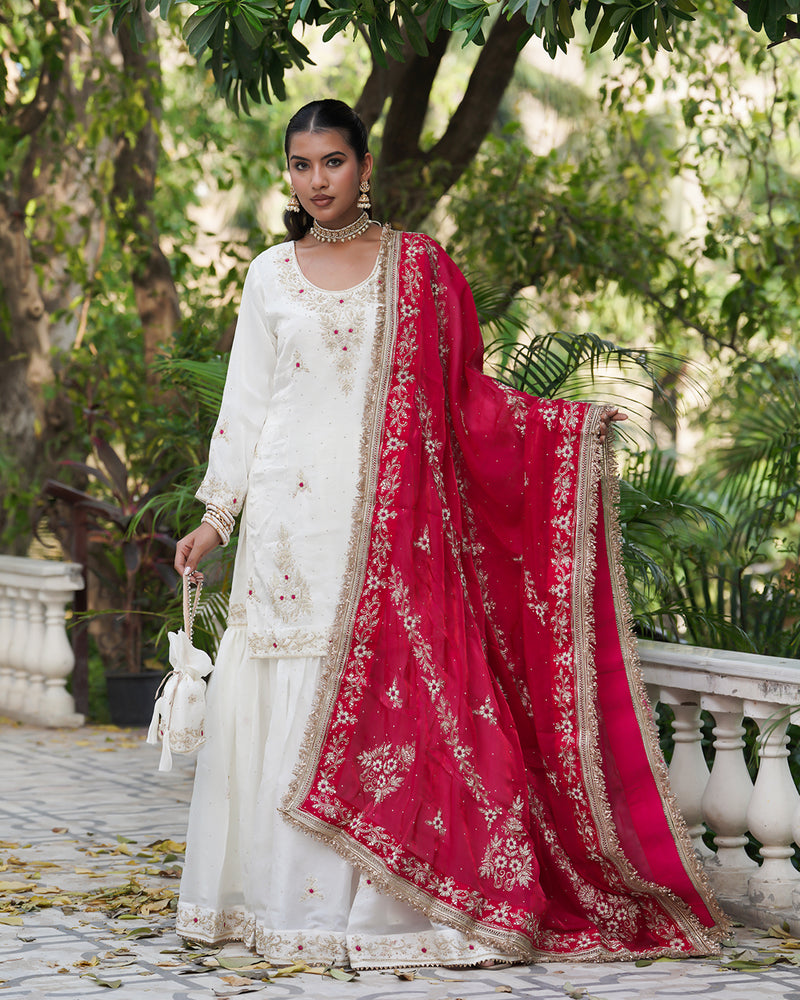Gharara by Aiman fatima |  | Karishma Emporium | Elegance in Making Pure Zardozi Women wear