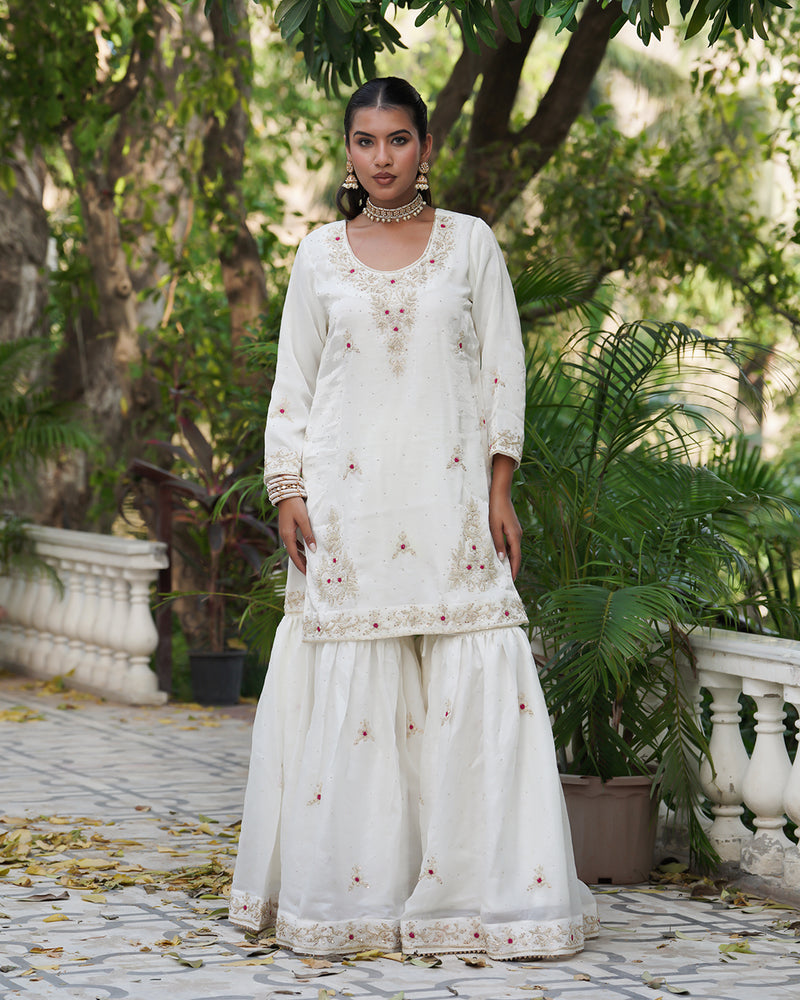 Gharara by Aiman fatima |  | Karishma Emporium | Elegance in Making Pure Zardozi Women wear