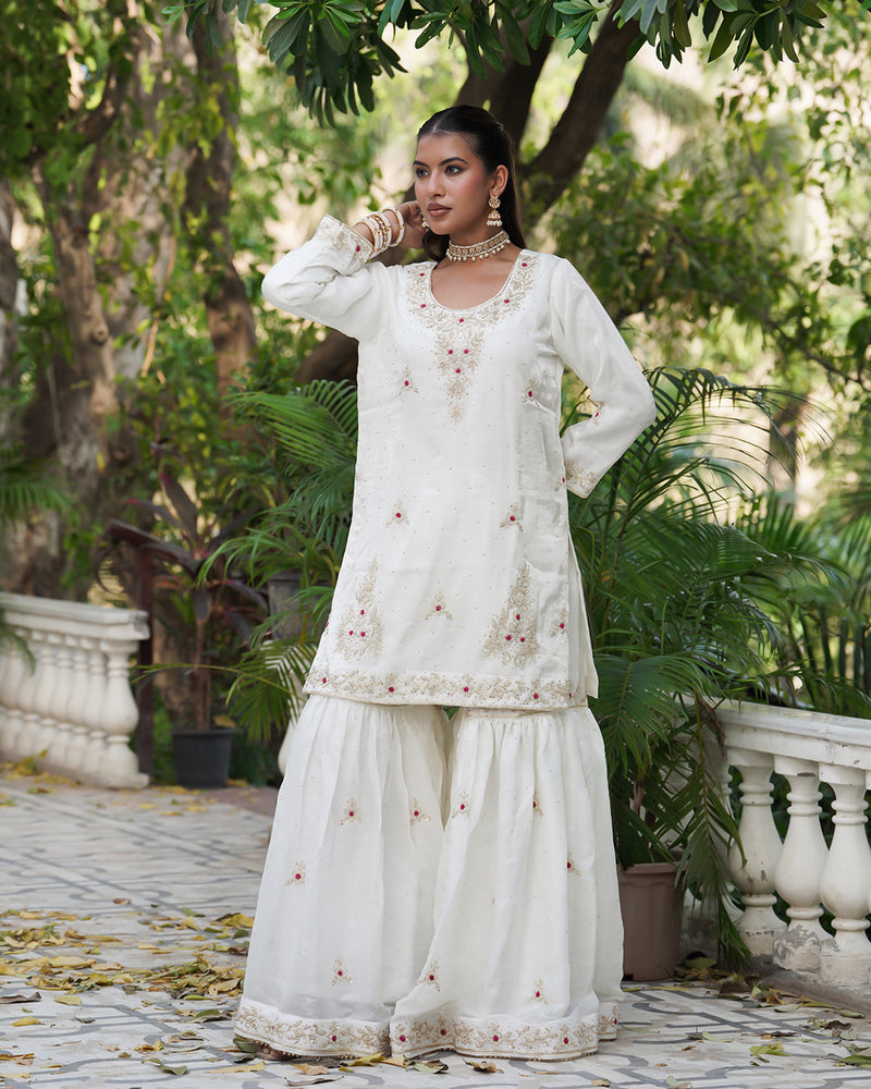 Gharara by Aiman fatima |  | Karishma Emporium | Elegance in Making Pure Zardozi Women wear