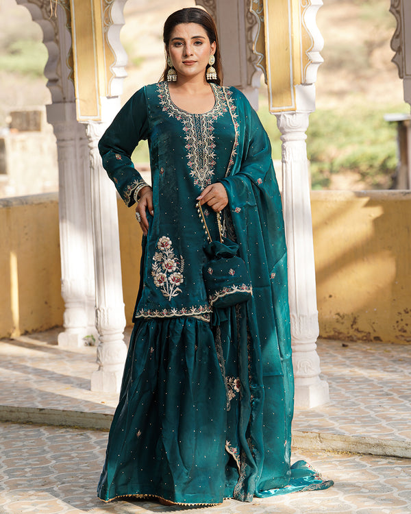 Gharara by yumna Saeedi |  | Karishma Emporium | Elegance in Making Pure Zardozi Women wear