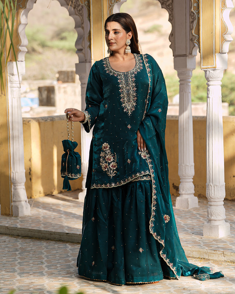 Gharara by yumna Saeedi |  | Karishma Emporium | Elegance in Making Pure Zardozi Women wear
