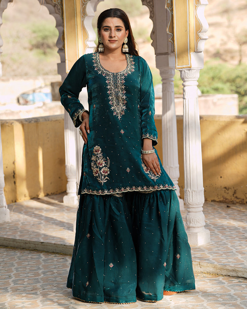 Gharara by yumna Saeedi |  | Karishma Emporium | Elegance in Making Pure Zardozi Women wear