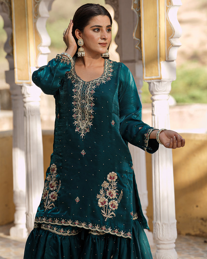 Gharara by yumna Saeedi |  | Karishma Emporium | Elegance in Making Pure Zardozi Women wear