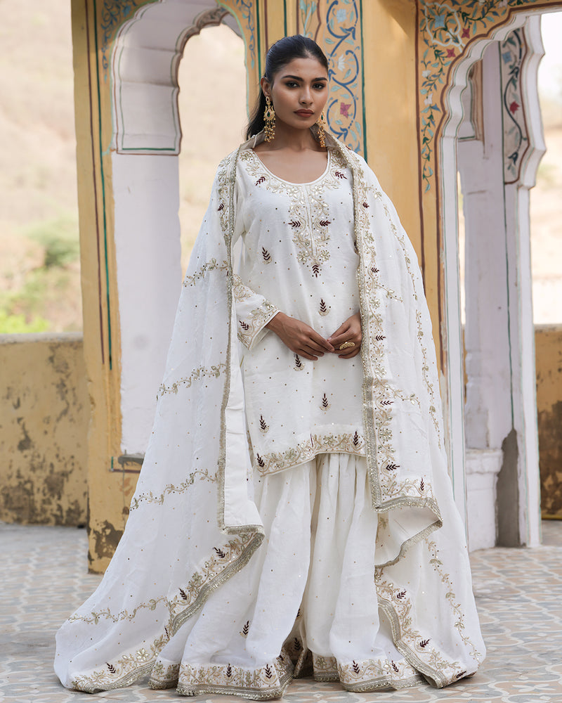 Gharara by Noor fatima |  | Karishma Emporium | Elegance in Making Pure Zardozi Women wear