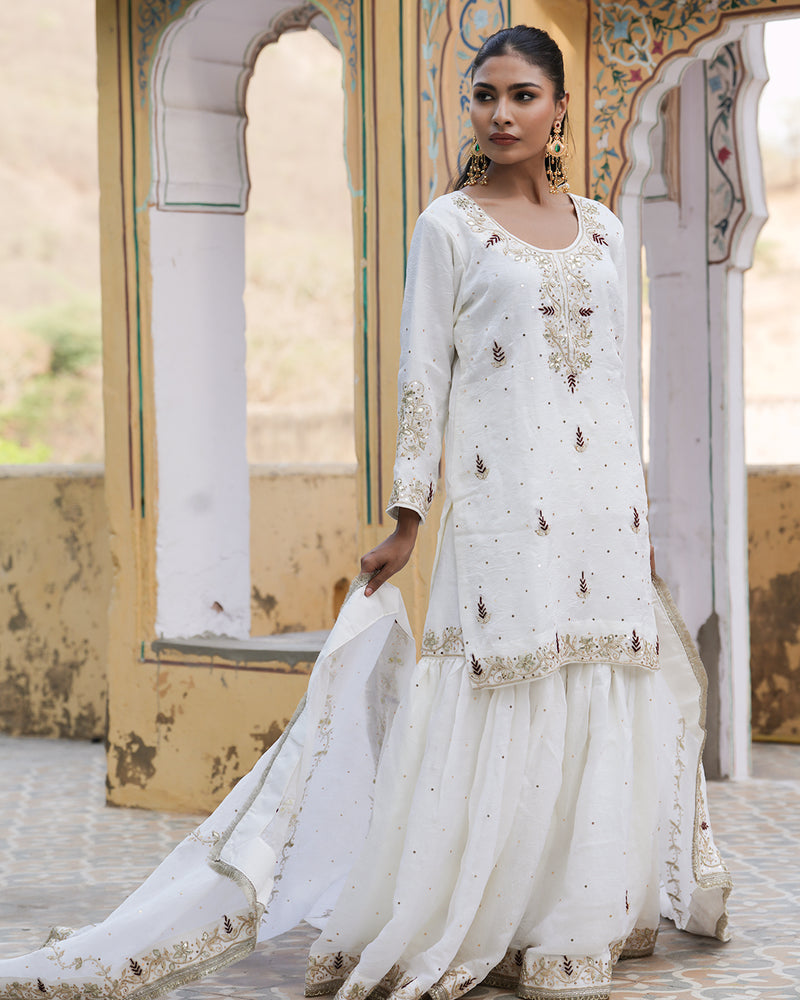 Gharara by Noor fatima |  | Karishma Emporium | Elegance in Making Pure Zardozi Women wear