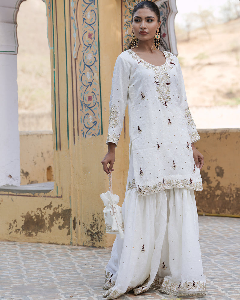 Gharara by Noor fatima |  | Karishma Emporium | Elegance in Making Pure Zardozi Women wear