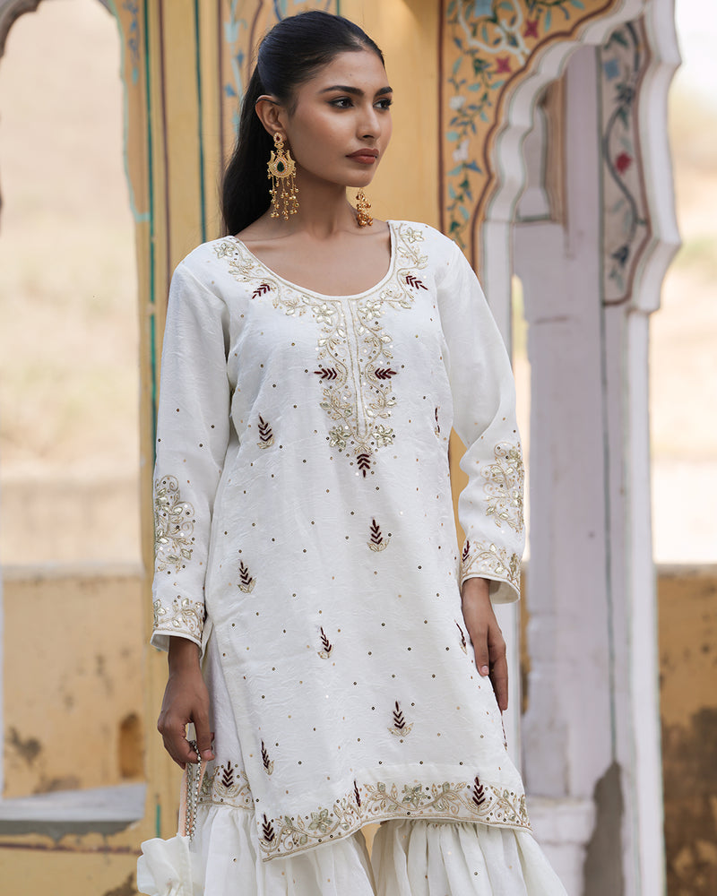 Gharara by Noor fatima |  | Karishma Emporium | Elegance in Making Pure Zardozi Women wear