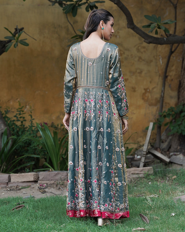 Kausarbai anarkali  Italian Shimar fabric