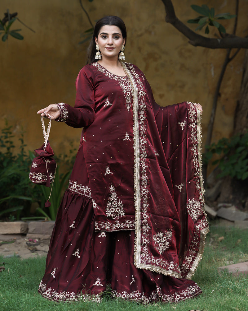 Farshi by Rehnuma imtiyaz |  | Karishma Emporium | Elegance in Making Pure Zardozi Women wear