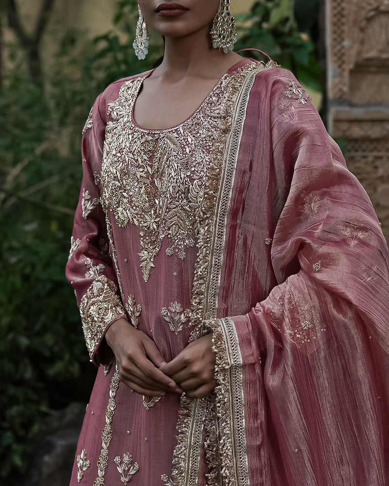 Gharara by Shehzaadi Maviya |  | Karishma Emporium | Elegance in Making Pure Zardozi Women wear