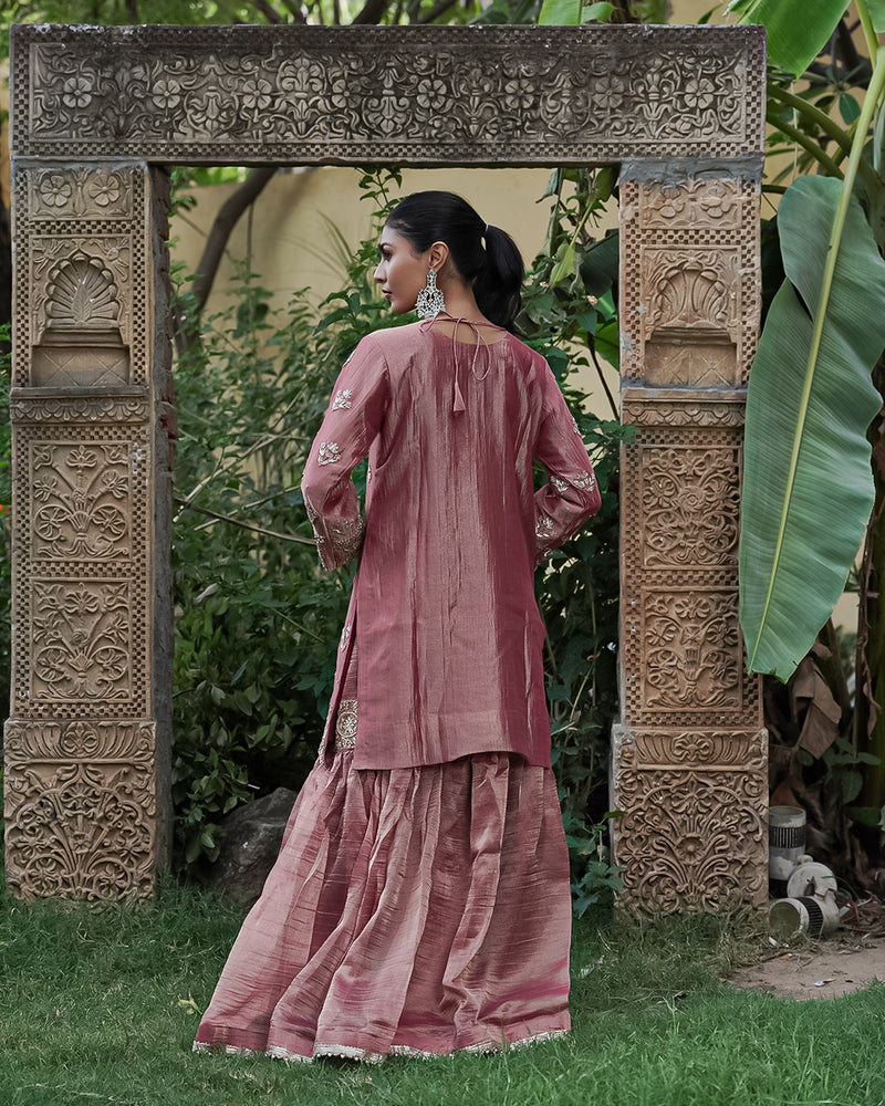 Gharara by Shehzaadi Maviya |  | Karishma Emporium | Elegance in Making Pure Zardozi Women wear