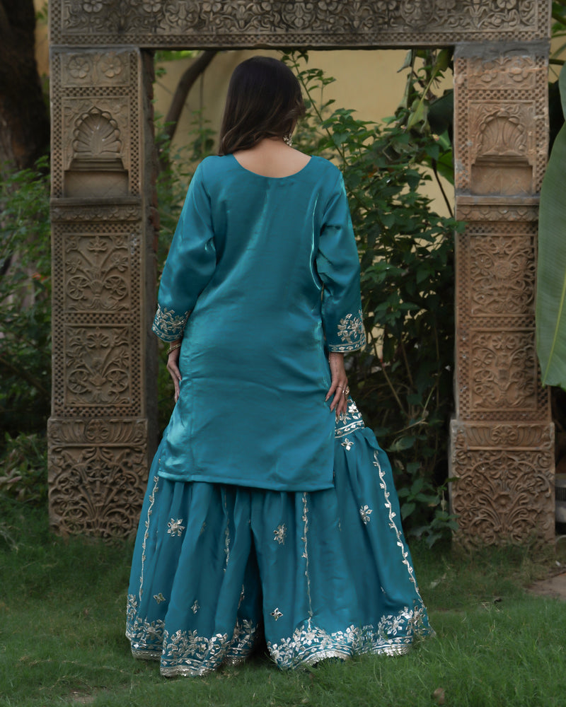 Gharara by Parveen Bano |  | Karishma Emporium | Elegance in Making Pure Zardozi Women wear