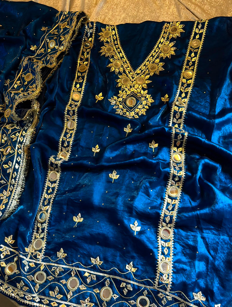 Gota Patti suit |  | Karishma Emporium | Elegance in Making Pure Zardozi Women wear