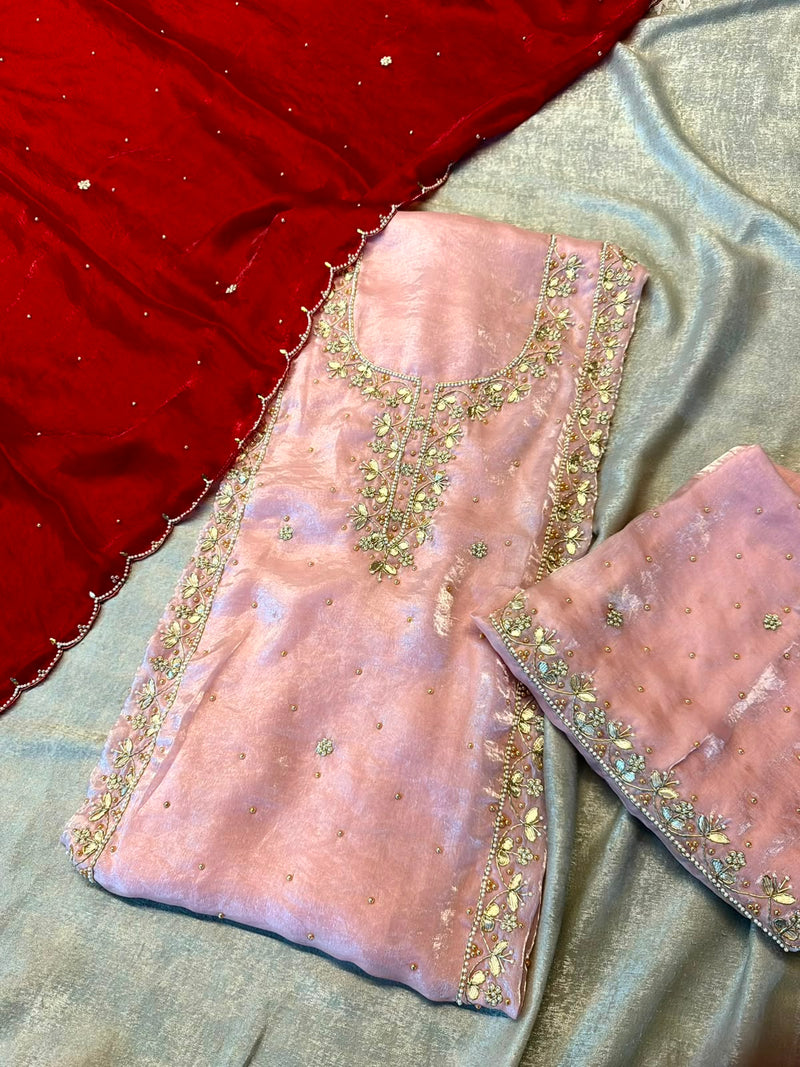 Dabka Patti suit |  | Karishma Emporium | Elegance in Making Pure Zardozi Women wear