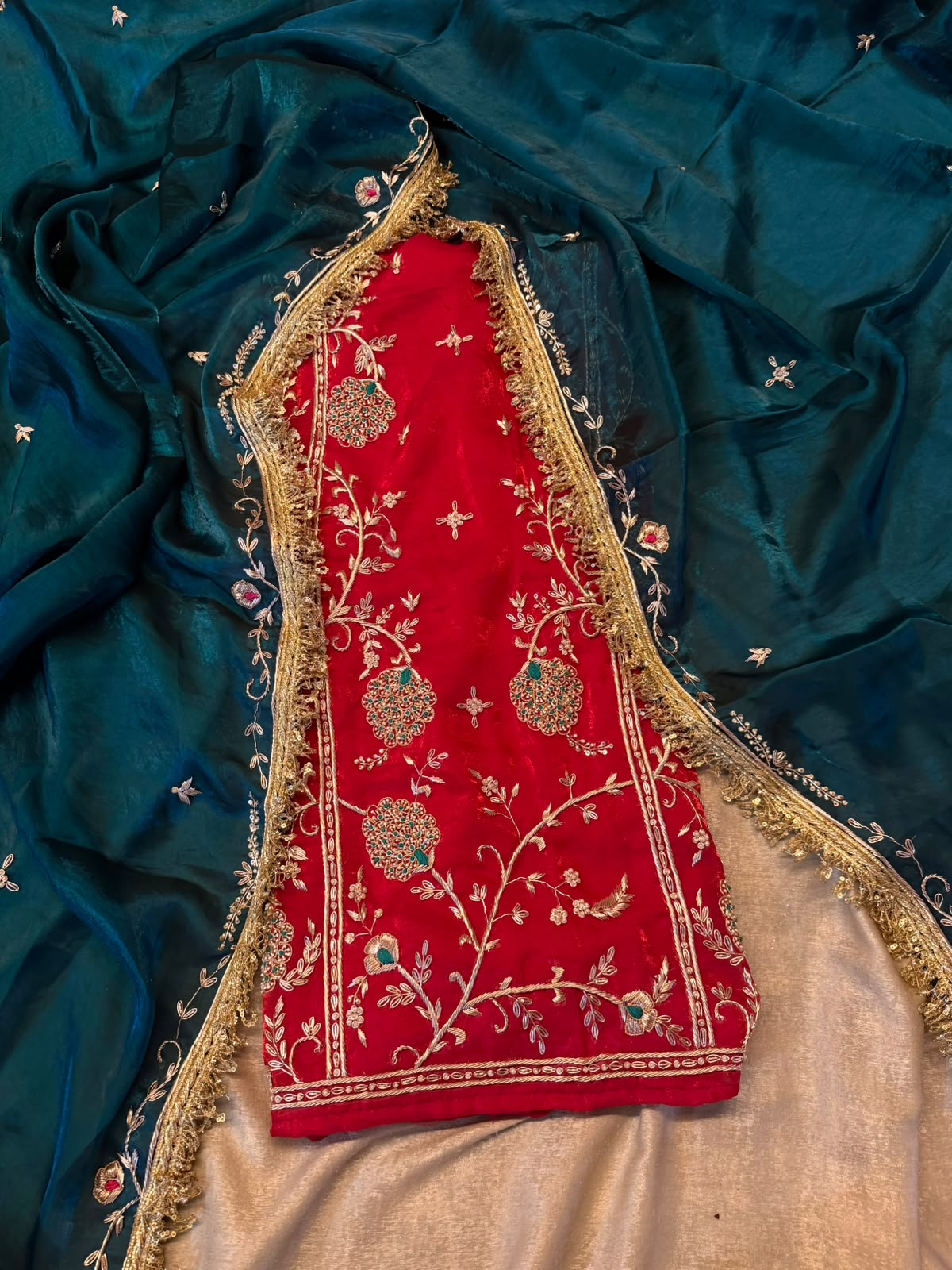 Pure dabka work suit |  | Karishma Emporium | Elegance in Making Pure Zardozi Women wear