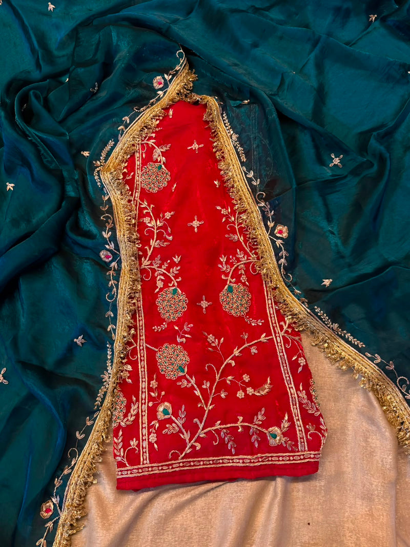 Pure dabka work suit |  | Karishma Emporium | Elegance in Making Pure Zardozi Women wear