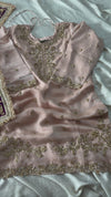 PREMIUM ZARDOZI SHARARA DRESS IN CONTRAST
