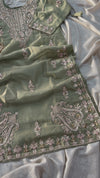 LONG TOP ZARDOZI SHARARA ON ITALIAN TISSUE