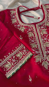 (CHATAPATI GHARARA IN CHERRY COLOUR)