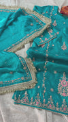 KHUBSURAT FEROZI GHARARA IN PURE DABKA WORK