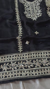 BLACK GOTA SUIT ON ITALIAN SHIMAR FABRIC