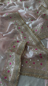 MOST ELEGANT HANDWORK GHARARA ON ITALIAN SHIMAR FABRIC
